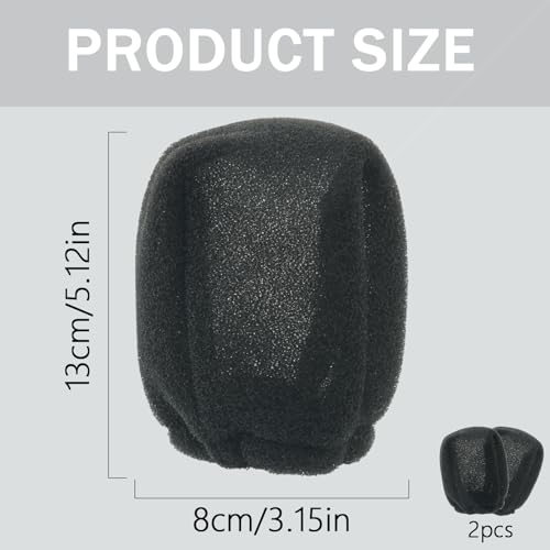 Tearom 2Pcs Travel Hair Diffuser for Hair Dryer - Compact and Portable (5.12x3.15) Travel Hair Dryer Diffuser Sock‌ Made of Soft, Heat-Resistant and Flexible Foam, Tear-Resistant and Reusable - Image 2