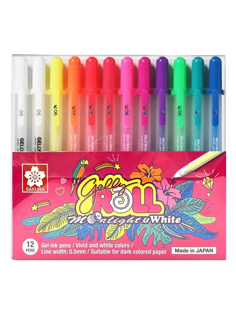 SAKURA 12-Piece Gelly Roll Gel Ink Pen For Art Moonlight Set - Image 1