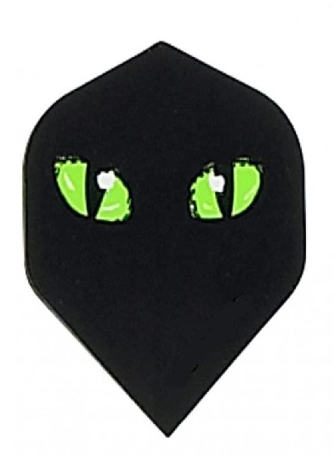US Darts 5 Sets (15 Flights) Cats' Eyes, Black CAT Standard Shape Dart Flights