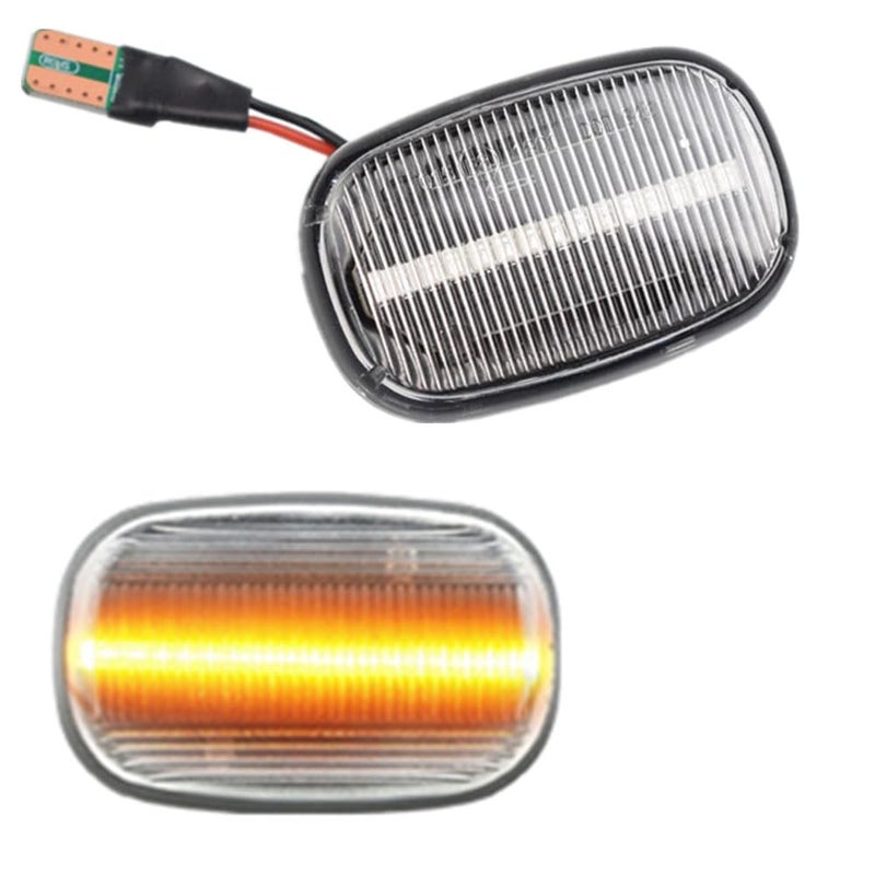 Kakulkomen Led Front Fender Side Marker Light Sequential Blinker Light Turn Signal Lamp for Toyota Corolla Celica Caldina Camry Hilux Probox Fielder Avensis RAV4 Prius Runx Crystal