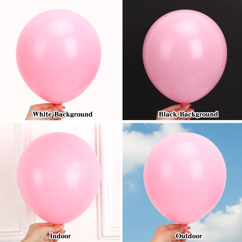 RUBFAC 154pcs Pastel Pink Balloons Different Sizes 18 12 10 5 Inches for Garland Arch, Light Pink Balloons for Birthday Valentine's Day Baby Shower Gender Reveal Wedding Party Decoration - Image 4