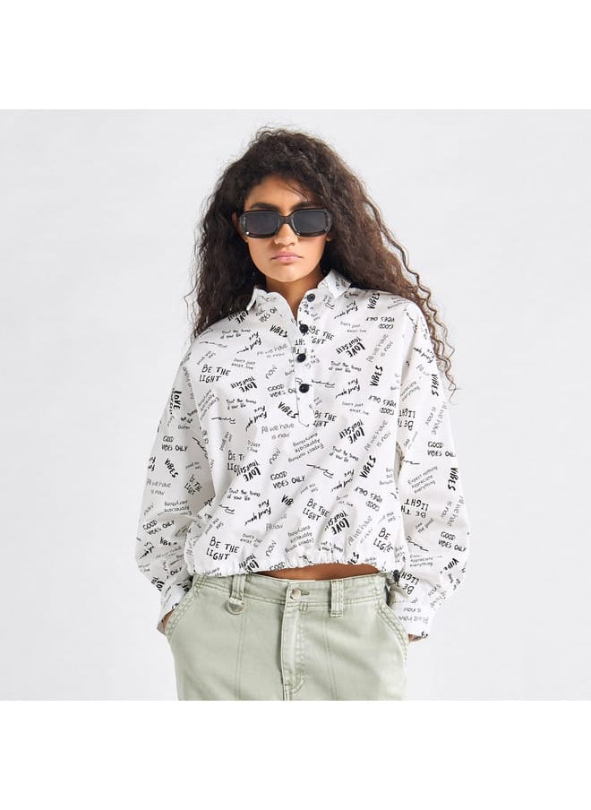 FAV - Printed Shirt with Collar and Long Sleeves - Image 1