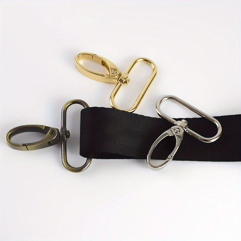 5 Pcs Ancient Sweep Metal Oval Ring Lobster Clasp Swivel Snap Hooks for Strap Belt Clip Trigger Buckle Keychain Key Ring Dog Chain Collar Wallet Making DIY - Image 5