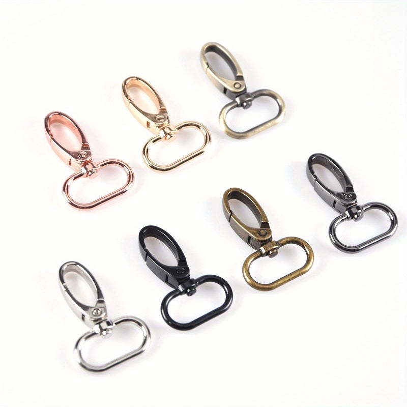 5 Pcs Ancient Sweep Metal Oval Ring Lobster Clasp Swivel Snap Hooks for Strap Belt Clip Trigger Buckle Keychain Key Ring Dog Chain Collar Wallet Making DIY - Image 1
