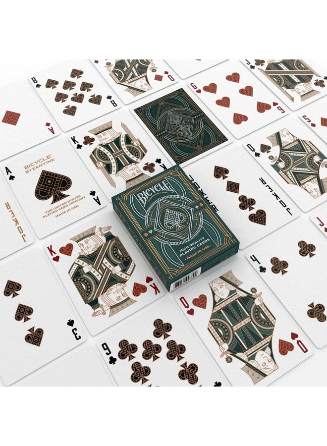 Bicycle Byzantine Playing Cards, Silver and Gold Foil, 1 Deck - Image 2