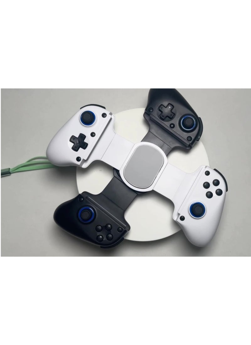Generic Classic Wireless Gamepad D11 Stretch Bluetooth Gaming Controller Hall Linear Trigger 3D Joystick Dual Motor Vibration Turbo Burst Function Support Android iOS PC Switch Black  - Image 3