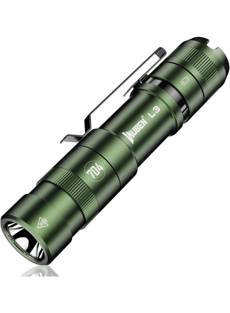 WUBEN L3 Flashlights High Lumens, 3000 Lumen Bright Flashlight Rechargeable, Dual-way USB C Charging 7 Light Mode, IP68 Handheld Flashlight for Tactical/Outdoor/Dog Walking, Tool Gifts for Men - Image 1