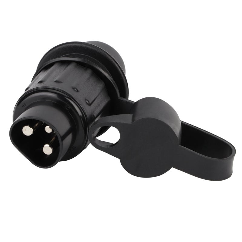3 Pin Trailer Plug Plastic Trailer Connector - Nickle Plated Pins Thermoplastic Housing for Trailer Lights - Image 4