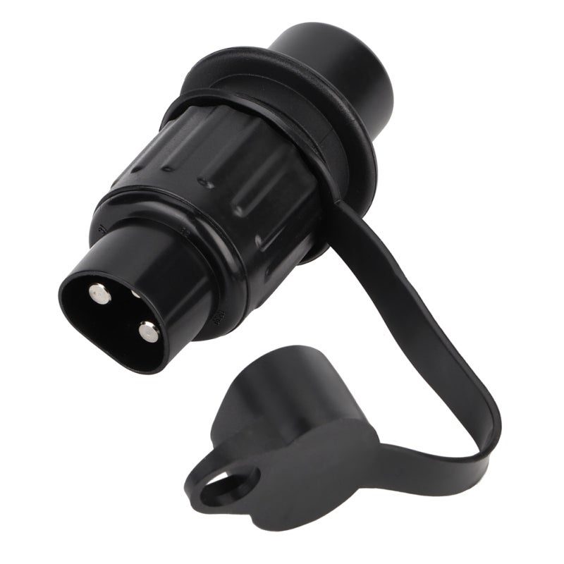3 Pin Trailer Plug Plastic Trailer Connector - Nickle Plated Pins Thermoplastic Housing for Trailer Lights - Image 1