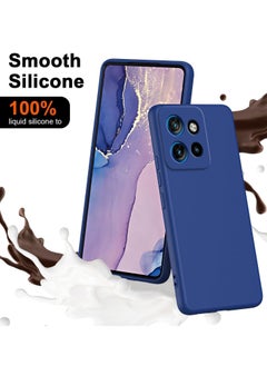 Houmt Motorola Edge 50 Case Cover Soft Silicone with Inner Velvet Fabric Lining Cushion Case Shockproof Camera Protection Back Cover for Motorola Edge 50 6.7-inch  - Image 4