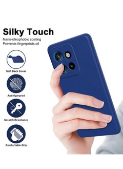 Houmt Motorola Edge 50 Case Cover Soft Silicone with Inner Velvet Fabric Lining Cushion Case Shockproof Camera Protection Back Cover for Motorola Edge 50 6.7-inch  - Image 5
