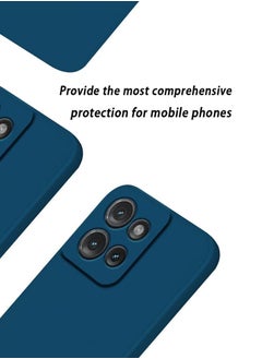 Houmt Motorola Edge 50 Case Cover Soft Silicone with Inner Velvet Fabric Lining Cushion Case Shockproof Camera Protection Back Cover for Motorola Edge 50 6.7-inch  - Image 3
