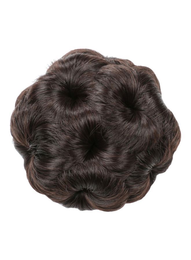 NIBEMINENT Solid Bun Hair Wig Brown/Black - Image 1