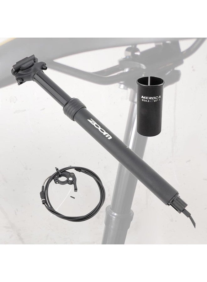 silvercnc 27.2mm Bike Seat Post, Bicycle Saddle Tube, Mountain Road Bicycle Dropper Seatpost Hydraulic Lifting Remote Control Height Adjustable Seatpost Tube  - Image 2