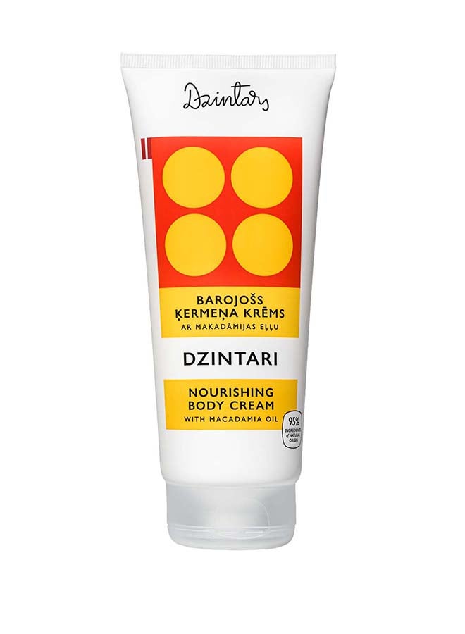 Dzintari Nourishing Body Cream with Macadamia Oil 200ml