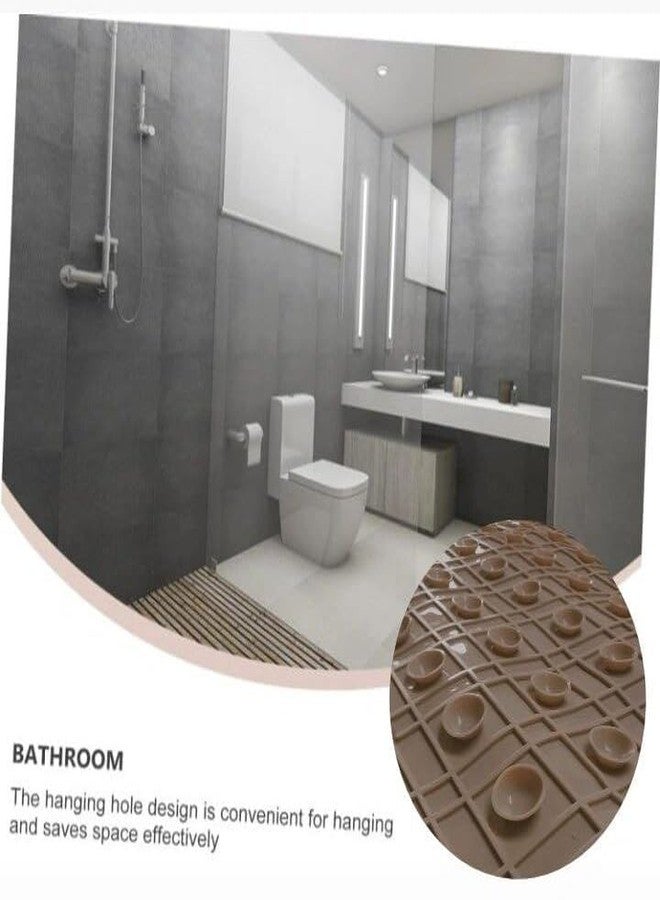 Swejos Extra Large Silicone Acupressure Bath Mat Anti-Cold, Non-Slip Bathtub Mat Multipurpose with Suction Cups, Drain Holes Shower Foot Massage Scrubber Mat (74 x 44 CM) - Image 3