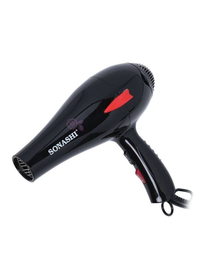 SONASHI Powerful Hair Dryer 2000W, 2 Speed & 3 Heat Setting, Highquality motor with Cold & Hot Wind with Cool Shot Function For Frizz Free Shine with Detachable Cap Hair Dryer for All Hairs SHD-3009 Black - Image 3