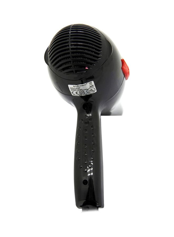 SONASHI Powerful Hair Dryer 2000W, 2 Speed & 3 Heat Setting, Highquality motor with Cold & Hot Wind with Cool Shot Function For Frizz Free Shine with Detachable Cap Hair Dryer for All Hairs SHD-3009 Black - Image 5