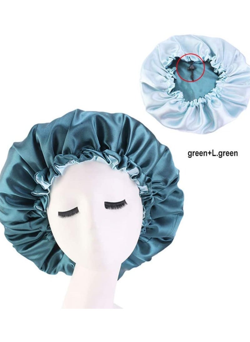 ORiTi Satin Sleep Bonnet Cap Sleeping Hair - Image 2