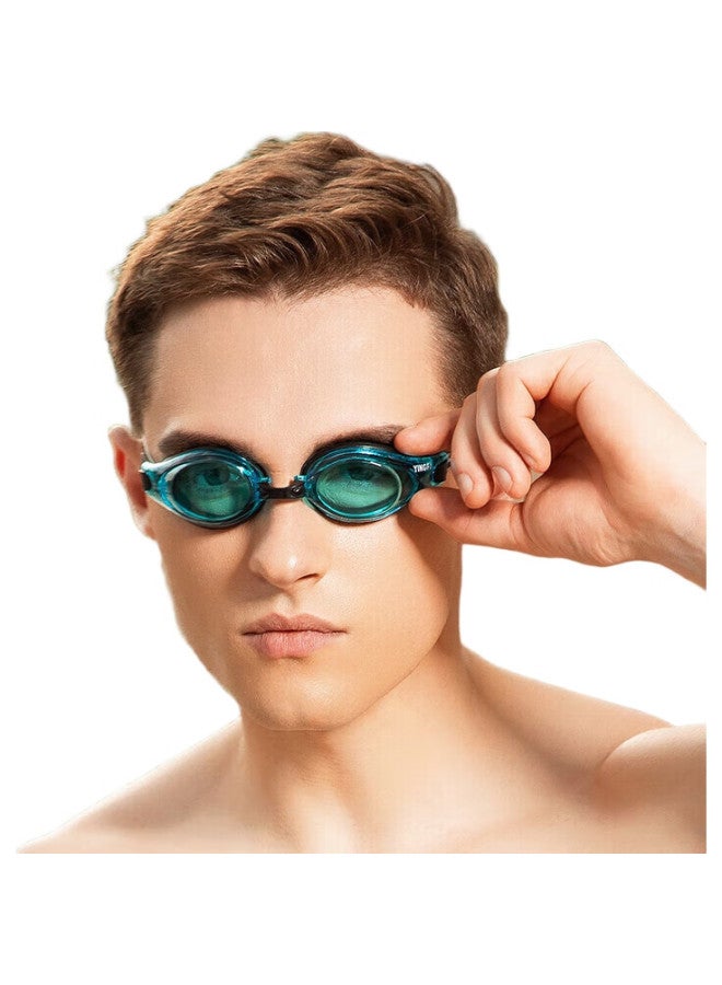 YINGFA Swimming Goggles, High-Definition Anti-Fog Competition Training Adult Unisex Large Frame Swimming Glasses, Mars Green - Image 1