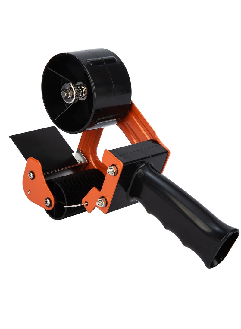 Deli E800 Heavy-Duty Metal Tape Dispenser – 3-Inch Core, Black & Red, Industrial Strength for Shipping, Moving & Warehouse Packaging (1PCS/Box) - Image 3