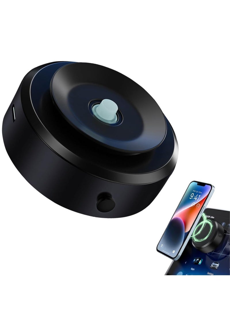 Electric Vacuum Magnetic Suction Phone Mount – Hands-Free Shower Holder, Magnetic Cell Phone Stand for Car, Gym, Mirror,  Smooth Surfaces (Compatible with MagSafe iPhone  Android) - Image 1