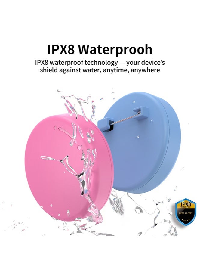 HL-Tech 4 Pack AirTag Holder for Kids, IPX8 Waterproof - Convertible as Bracelet, Hidden Case for Apple Air Tag Brooch Pin Portable Than Bracelet, Necklace, Watch Band, Wristband Tags Accessories for Boys Girls Seniors - Image 5