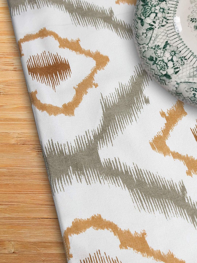 Dekor World 3 Ikat Printed Peach Table Runner (33x240cm) (Pack of 1)-8 Seater Dinning & Center Table - Image 5