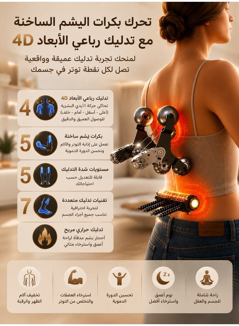 Relax Smart Professional full-body massage chair with human-touch massage and 4D body contour scanning sensor. - Image 5