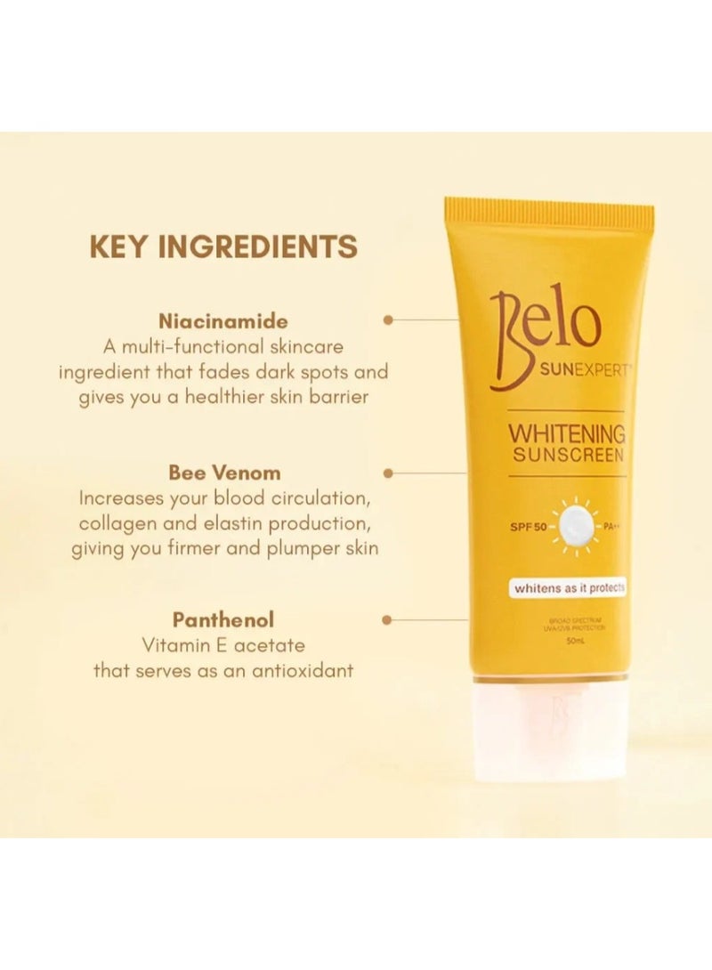 Belo SunExpert Whitening Sunscreen SPF50 PA++ 50ml – Brightening & Sun Protection - Image 4