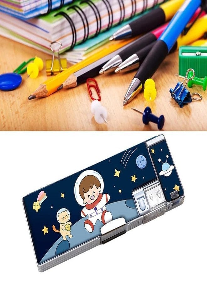 Funspark Pencil Box for Kids,Space Pencil Box for Boys,Kids Pencil Box for Girls,Magnetic Pencil Box for, Pop up Pencil Box, Space Theme Return Gifts for Kids - Image 4