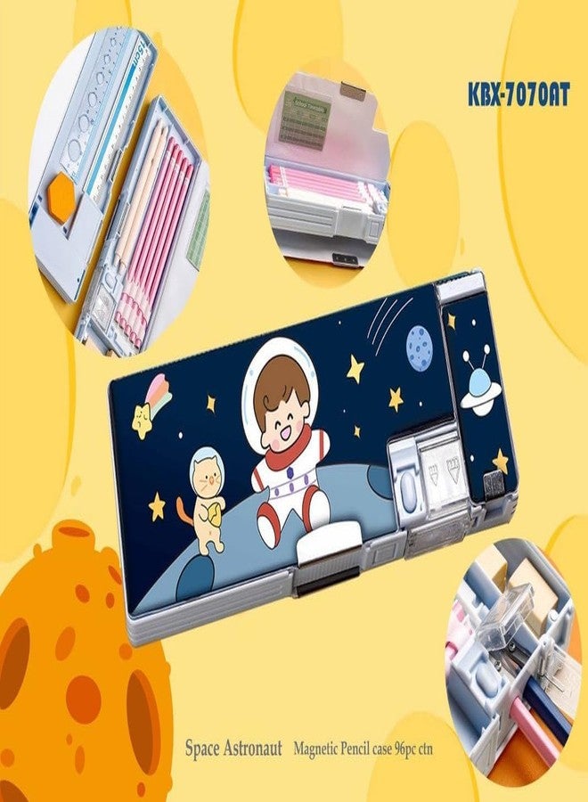 Funspark Pencil Box for Kids,Space Pencil Box for Boys,Kids Pencil Box for Girls,Magnetic Pencil Box for, Pop up Pencil Box, Space Theme Return Gifts for Kids - Image 3