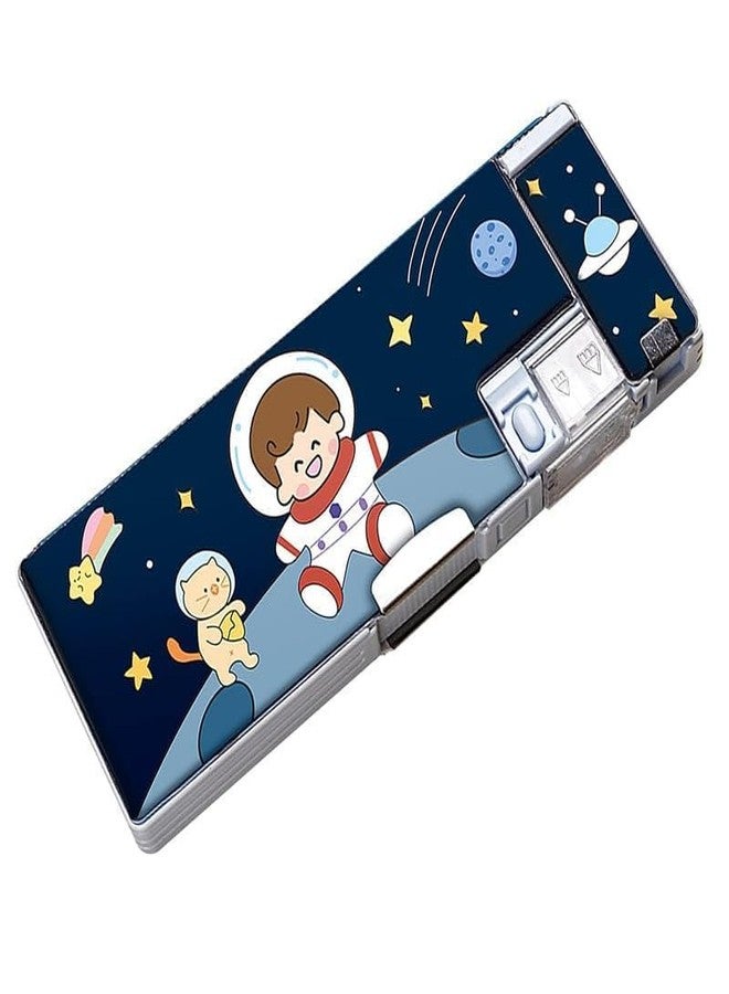 Funspark Pencil Box for Kids,Space Pencil Box for Boys,Kids Pencil Box for Girls,Magnetic Pencil Box for, Pop up Pencil Box, Space Theme Return Gifts for Kids - Image 1