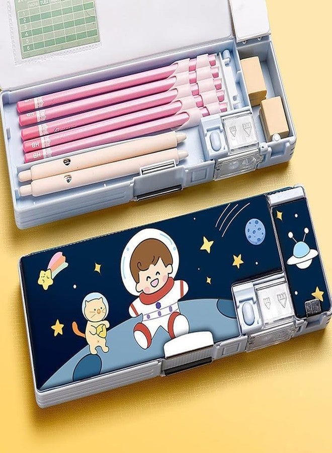 Funspark Pencil Box for Kids,Space Pencil Box for Boys,Kids Pencil Box for Girls,Magnetic Pencil Box for, Pop up Pencil Box, Space Theme Return Gifts for Kids - Image 2