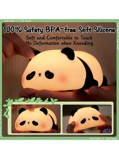 ELTRAZONE Children's Night Light Panda Lamp – 3 Light Modes, Dimmable with Timer, Touch Control, Silicone Night Light, USB Rechargeable, Cute Baby Nursing Light for Kids – Perfect for Sleep and Bedtime Comfort  - Image 2