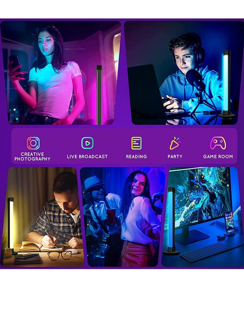 DMG TECH - DMG 2 Pack Smart Light Bars, WiFi LED Strip, RGB Gaming Light with Alexa and Google, Sync with Music/Videos/Games, App Remote Control, Gaming Light with Scene Mode and Music Mode, 2 Glow Sticks - Image 1