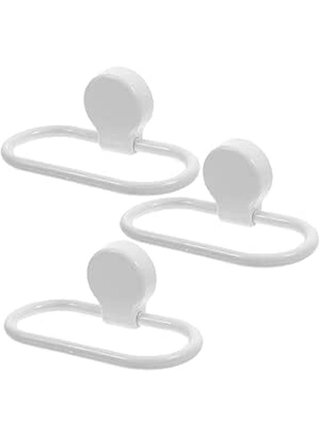 Towel Holder Rings 3Pcs Rustproof Wall Mount Kitchen Bathroom Hangers - Image 1