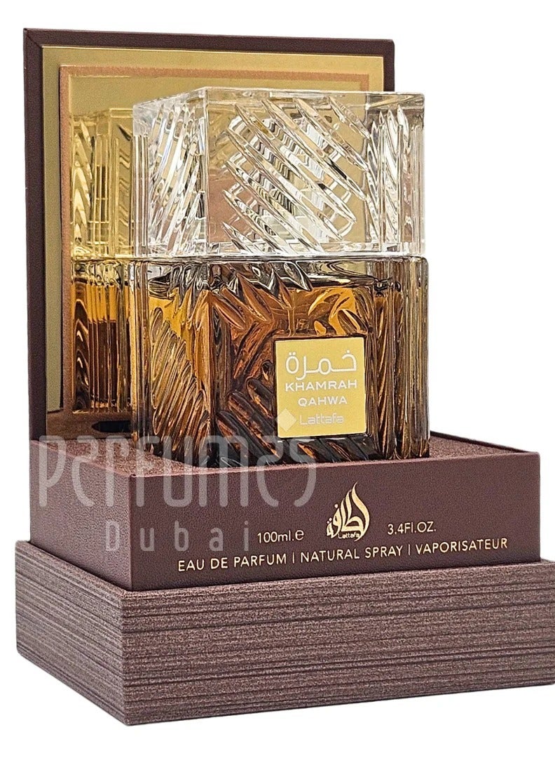 Lattafa Unisex Khamrah Qahwa EDP Spray 3.4 oz  - Image 2
