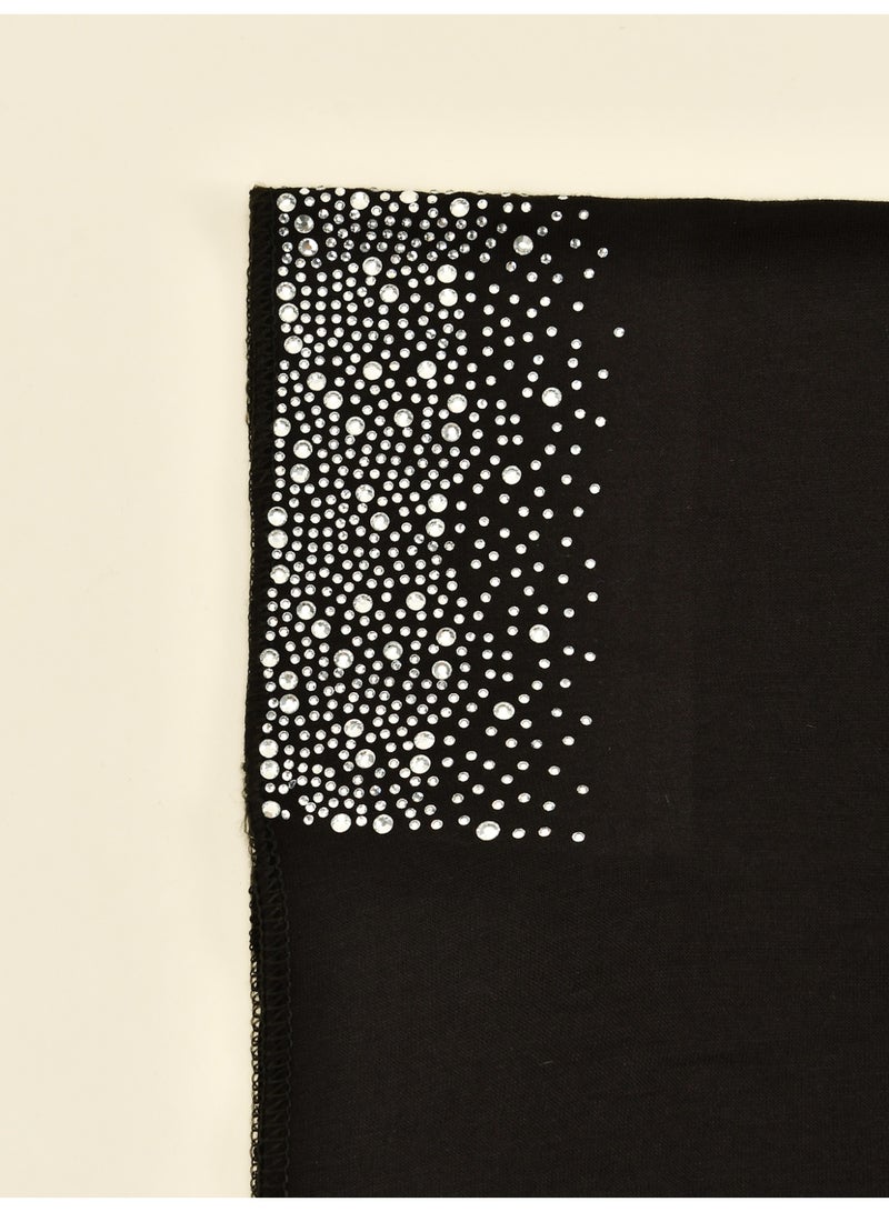 Instant Hijab for Women Sewn Scarf with Sequin Jersey Soft Full Cover Veil Scarf  - Image 3
