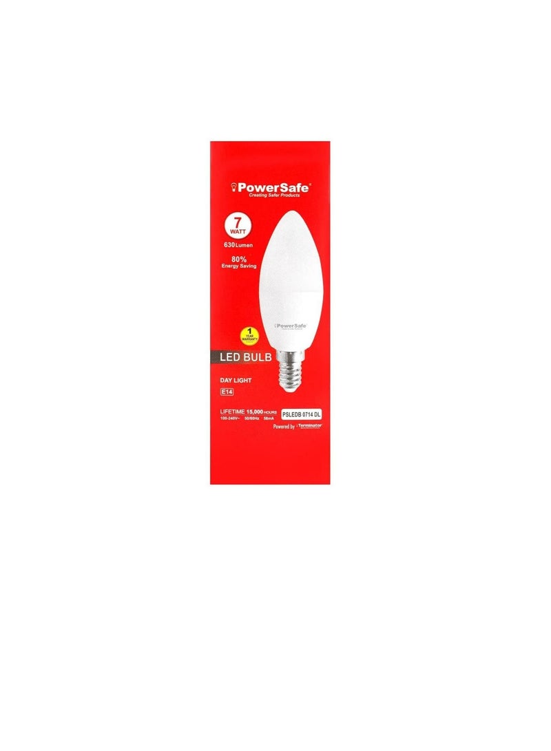 Powersafe LED Bulb 7W Day Light E-14 (Candle Shape) PSLEDB 0714 DL PowerSafe - Image 2