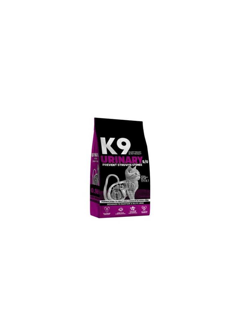 كي9 K9 S/O طعام جاف للقطط لدعم صحة المسالك البولية 500 جرام