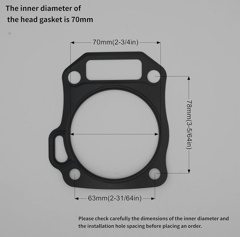 Strongthium Non Hemi Gasket Set Kit for Mini Bike and Go Kart Engines - Image 2