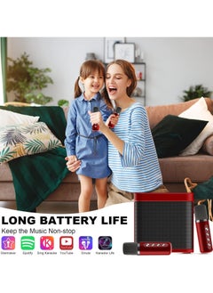 BESTIS Mini Karaoke Machine Set, Portable Bluetooth Speaker with 2 Wireless Karaoke Microphones,Singing Machine Karaoke System for Kids Adult  - Image 5