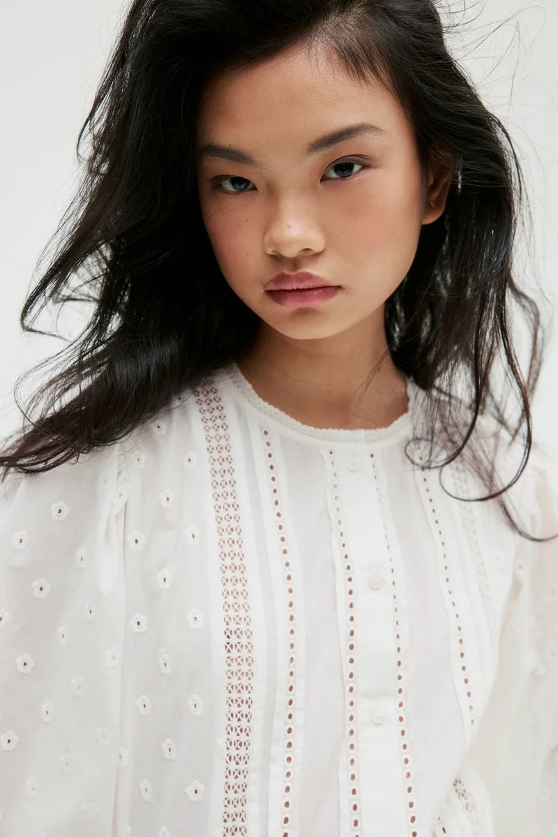 H&M Broderie anglaise blouse