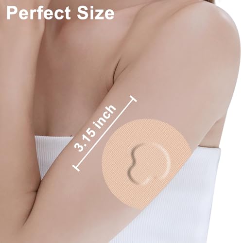 OBUZOO CGM Adhesive Patches for Guardian and Other Sensor,25 Pack Waterproof and Breathable Tapes,No Glue in The Center,Flexible Covers for 7+ Days - Image 5
