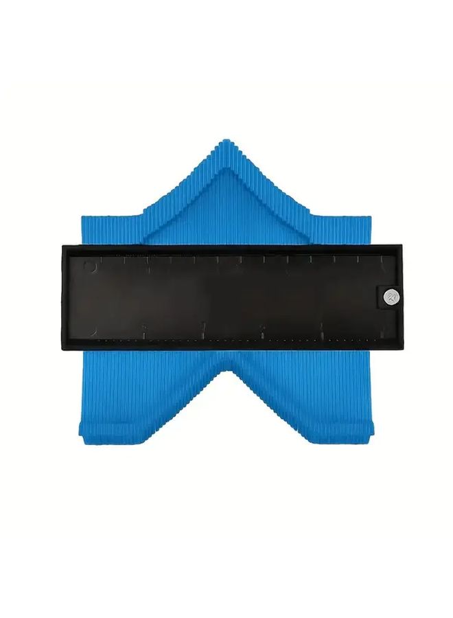 10 Inch Red Heavy Duty Contour Gauge Tool Adjustable Angle Curve Template Maker for Carpentry Tile Laminate DIY Projects Precision Measurement Durable Woodworking Measuring Instrument - Image 4