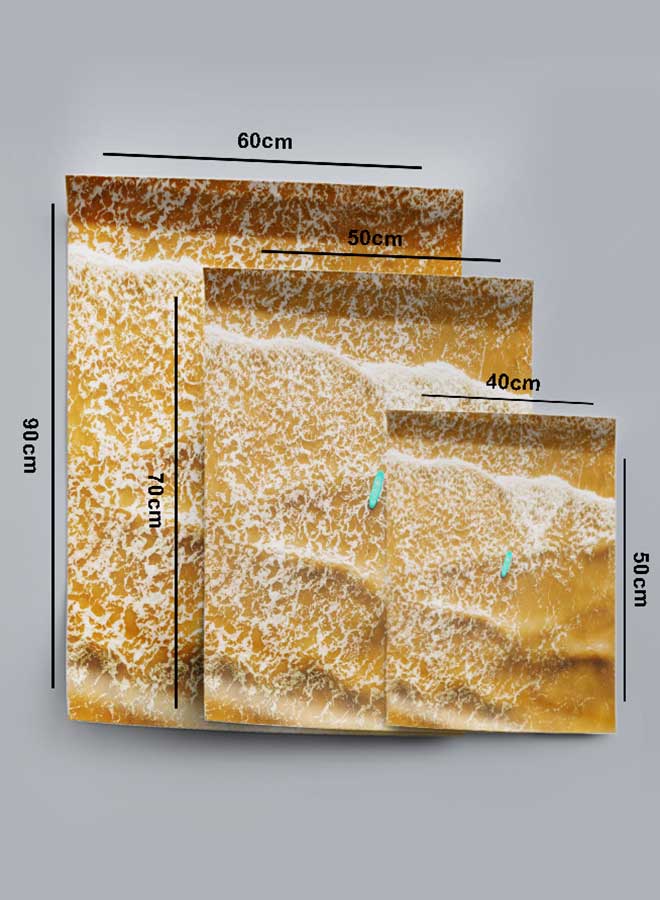 لوحة بوستر ديكور لوحة بدون فريم مع أربع قطع منفصلة من اللاصق ذو الوجهين تصميم لوح التزلج على الماء غرفة النوم غرفة المعيشة وديكور المكتب - Image 4