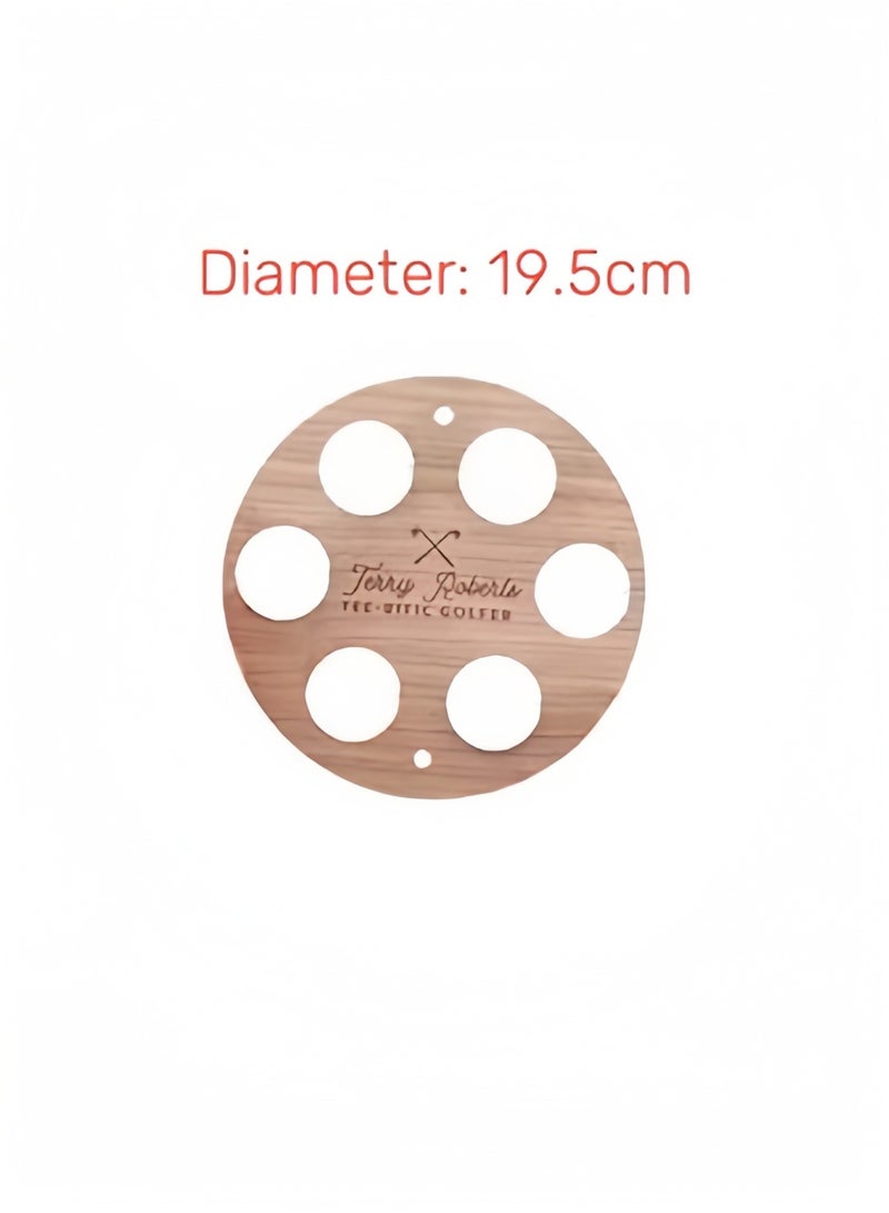 Golf display rack wooden 6-hole golf wall hanging display rack golf ball collection storage rack golf box golf accessories gifts for golf enthusiasts - Image 4