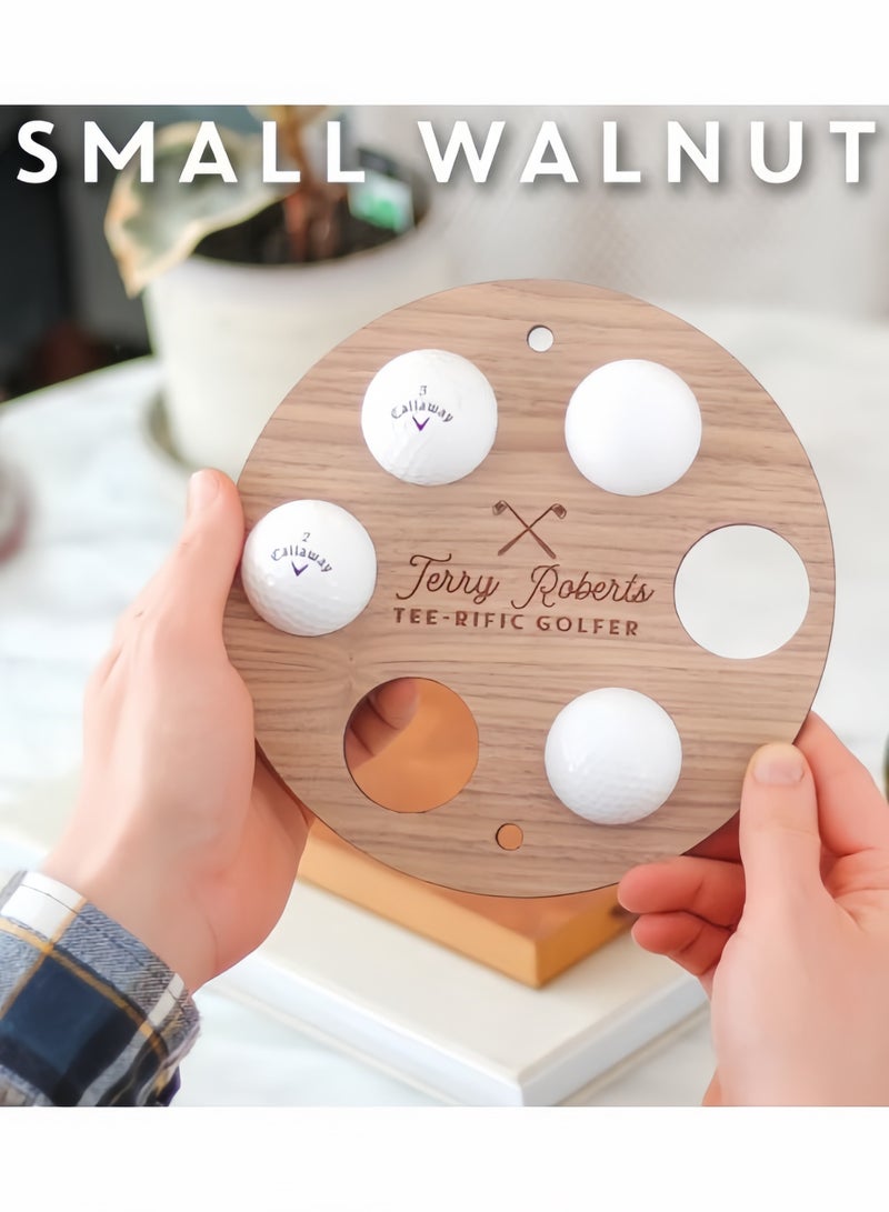 Golf display rack wooden 6-hole golf wall hanging display rack golf ball collection storage rack golf box golf accessories gifts for golf enthusiasts - Image 5