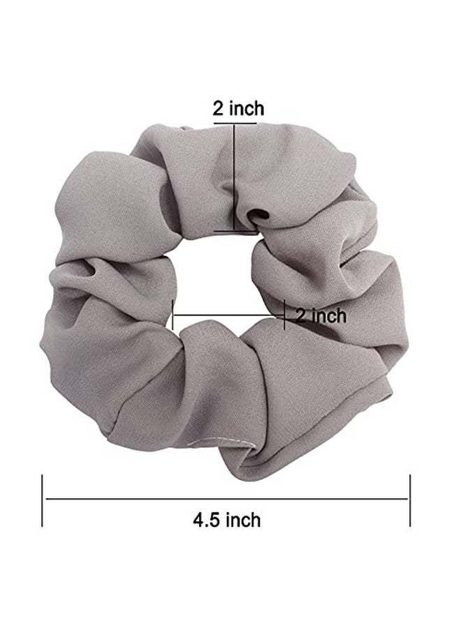 Fameza FAMEZA 12 Pack Candy Color Cloth Scrunchies Women Elastic Hair Ties - Image 2